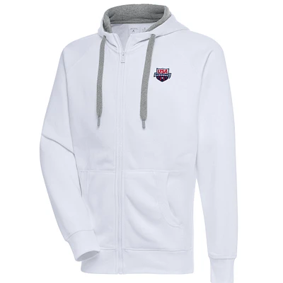Men's Antigua USA Swimming Victory Full-Zip Hoodie