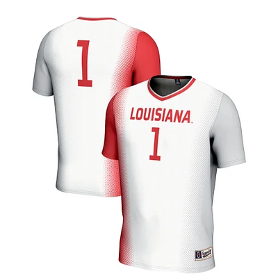 Youth GameDay Greats #1 White Louisiana Ragin' Cajuns Lightweight Women's Soccer Jersey