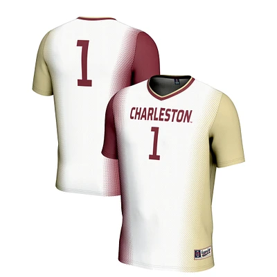 Youth GameDay Greats #1 White Charleston Cougars Lightweight Women's Soccer Jersey