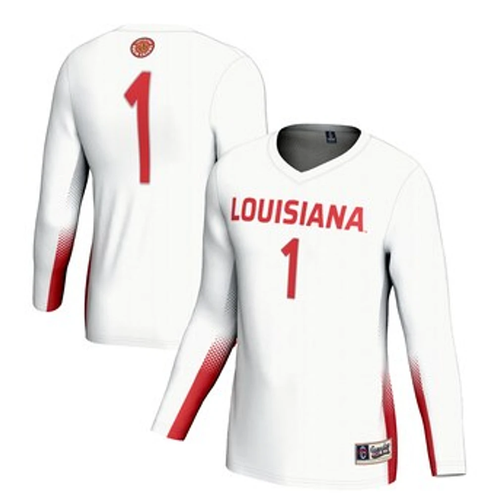 Unisex GameDay Greats #1 White Louisiana Ragin' Cajuns Lightweight Volleyball Jersey