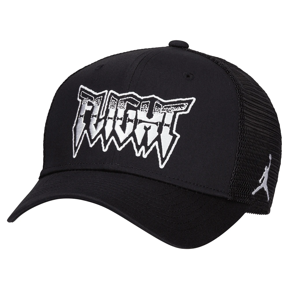 Unisex Jordan Brand Black Trucker Adjustable Hat