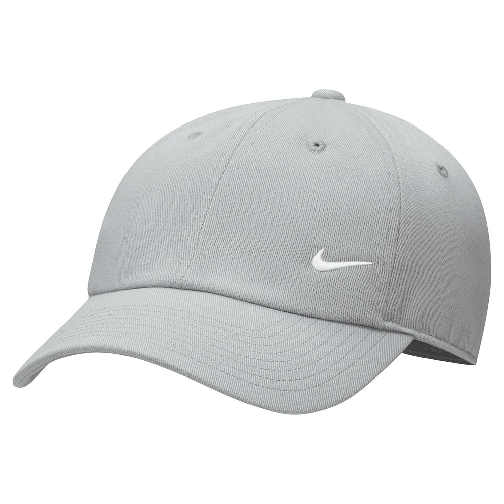 Unisex Nike Gray Swoosh Club Adjustable Hat
