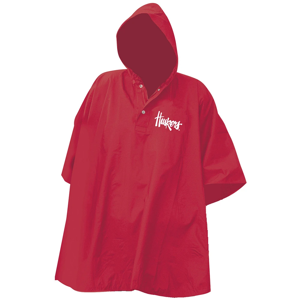 Nebraska Huskers Stadium Rain Poncho