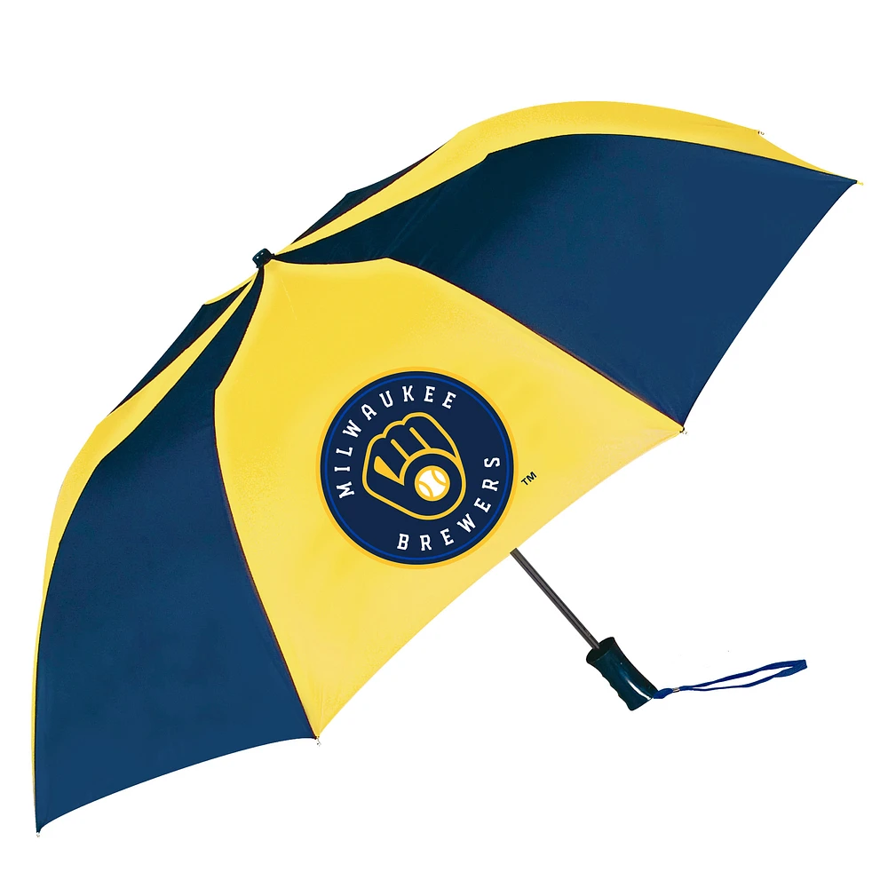 Milwaukee Brewers 48" Two-Tone Auto Open Folding Umbrella