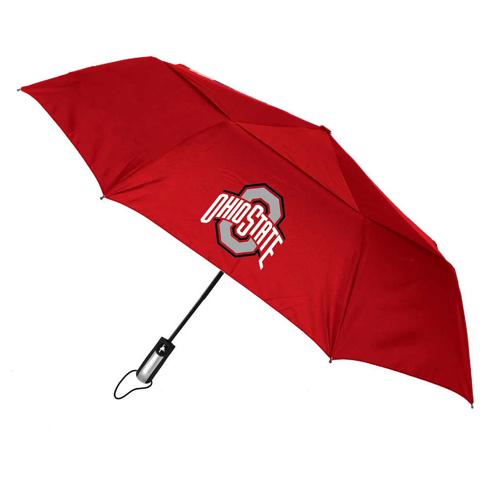 Ohio State Buckeyes 48" Vented Wind Flow Dynamo Folding Umbrella