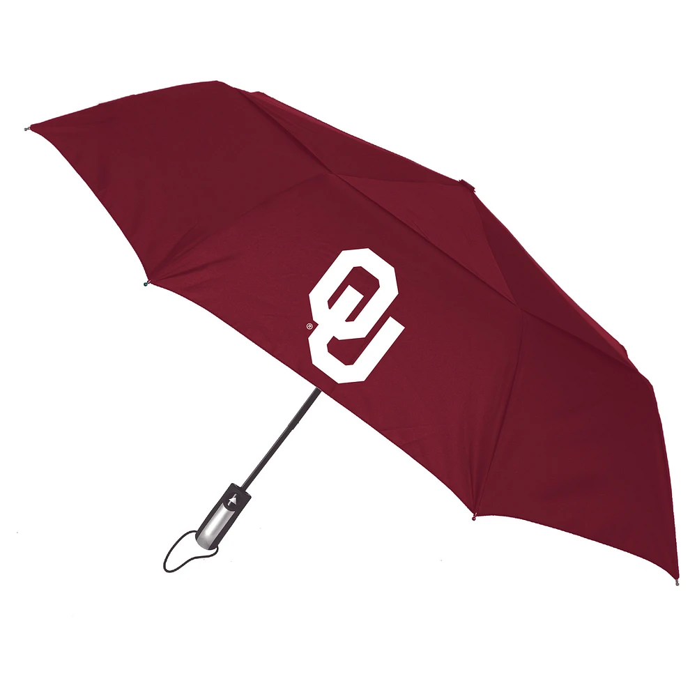 Oklahoma Sooners 48" Vented Wind Flow Dynamo Folding Umbrella