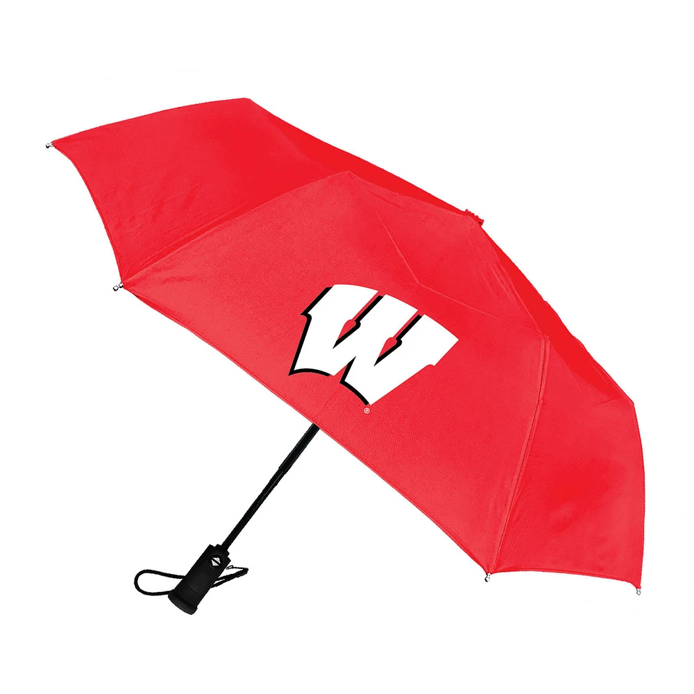 Wisconsin Badgers 42" Flashlight Handle Auto Open Umbrella