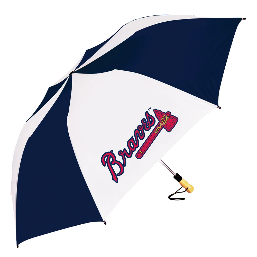 Atlanta Braves 58" Big Storm Oversized Auto Open Folding Umbrella