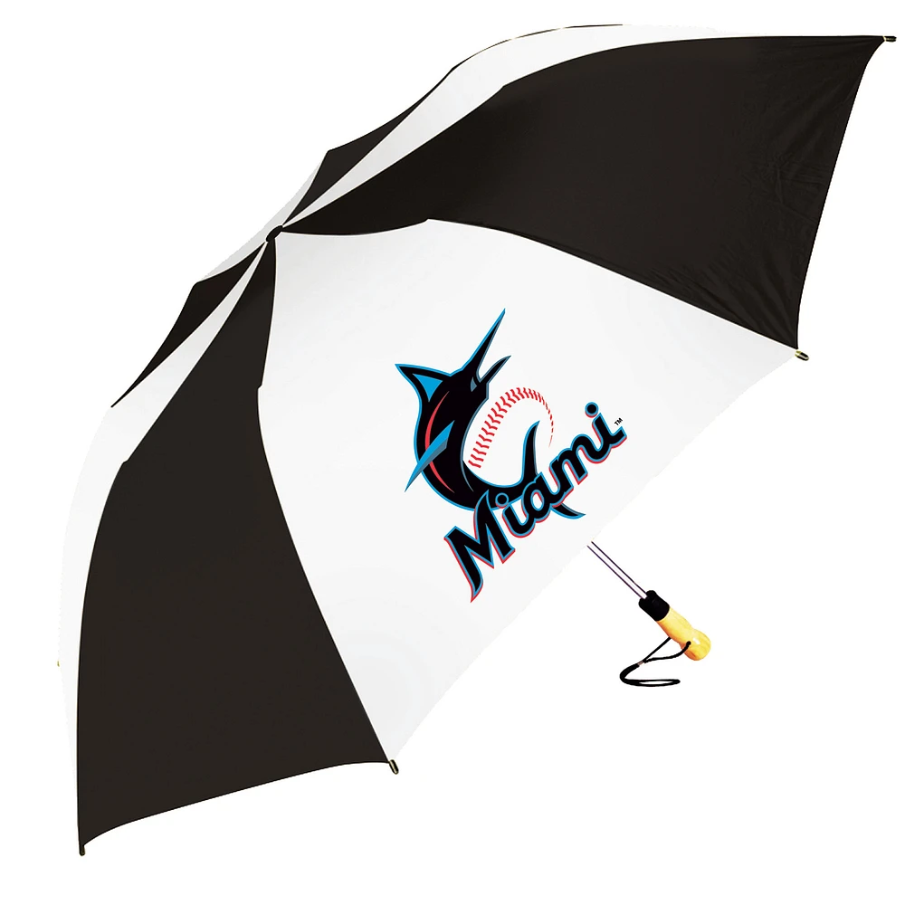 Miami Marlins 58" Big Storm Oversized Auto Open Folding Umbrella