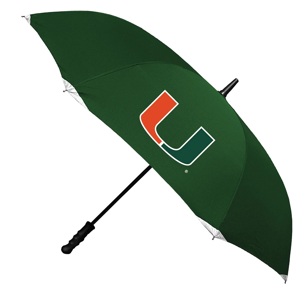 Miami Hurricanes 48" Deluxe Reverse Open Invertabrella