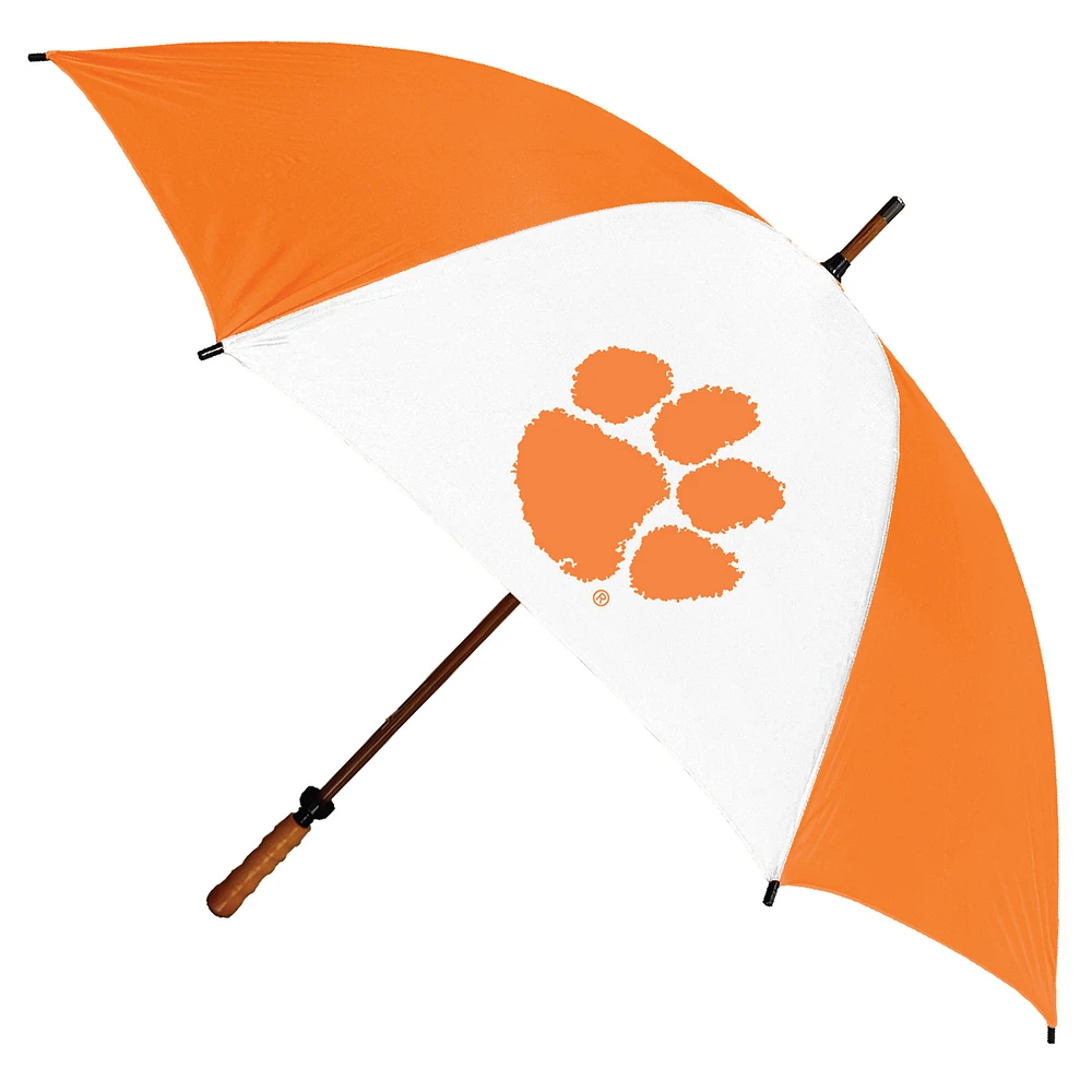 Clemson Tigers 62" Eagle Sporty Wood Shaft Golf Umbrella