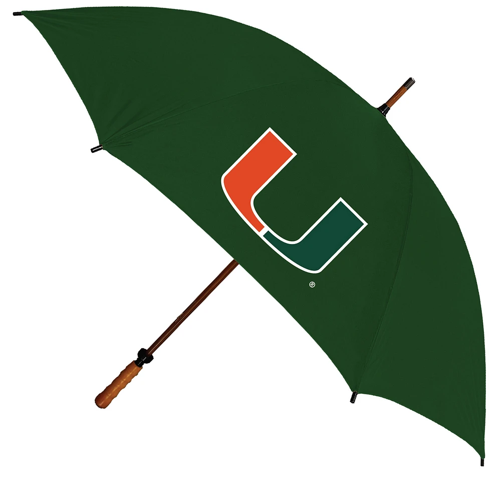 Miami Hurricanes 62" Eagle Sporty Wood Shaft Golf Umbrella