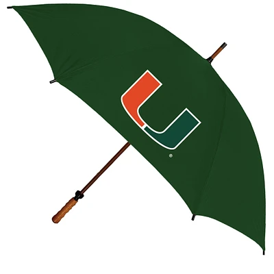 Miami Hurricanes 62" Eagle Sporty Wood Shaft Golf Umbrella