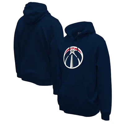 Unisex Stadium Essentials Navy Washington Wizards Primary Logo Pullover Hoodie