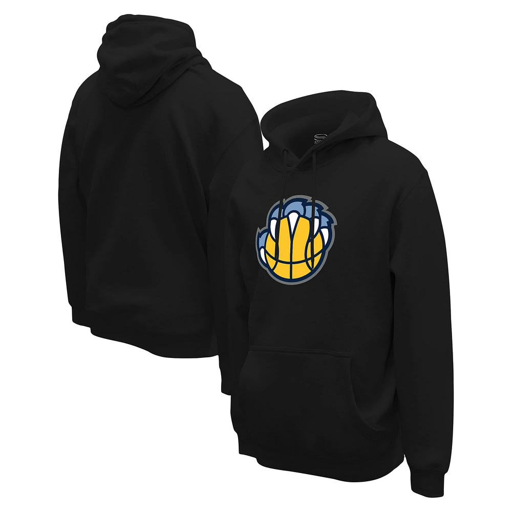 Unisex Stadium Essentials Black Memphis Grizzlies Primary Logo Pullover Hoodie