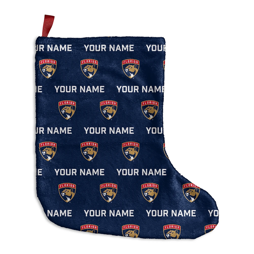 Chad & Jake Florida Panthers Personalized Holiday Stocking