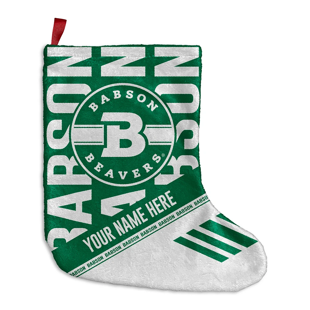 Chad & Jake Babson Beavers Personalized Holiday Stocking