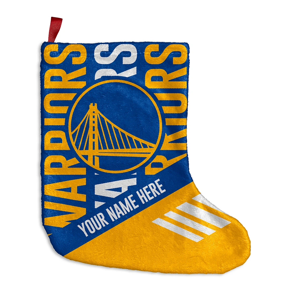 Chad & Jake Golden State Warriors Personalized Holiday Stocking