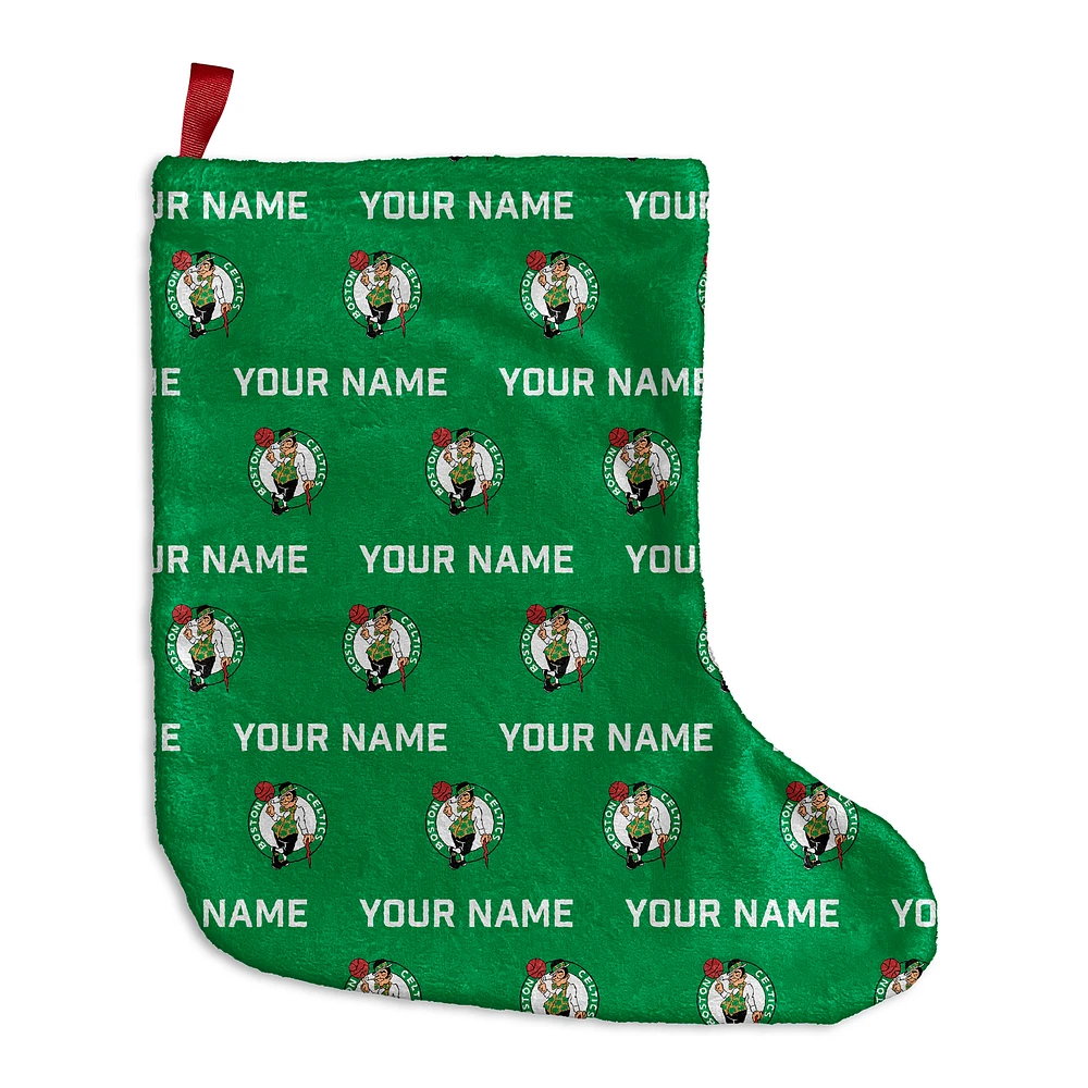 Chad & Jake Boston Celtics Personalized Holiday Stocking