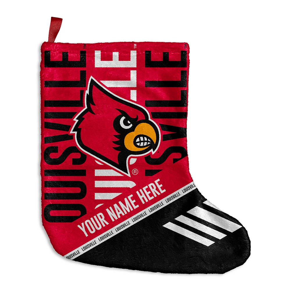 Chad & Jake Louisville Cardinals Personalized Holiday Stocking
