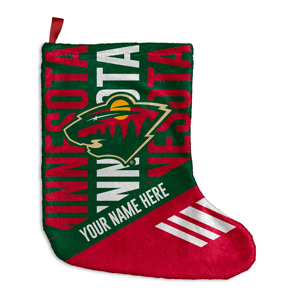 Chad & Jake Minnesota Wild Personalized Holiday Stocking