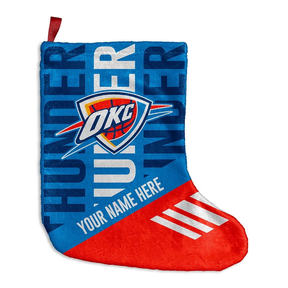 Chad & Jake Oklahoma City Thunder Personalized Holiday Stocking