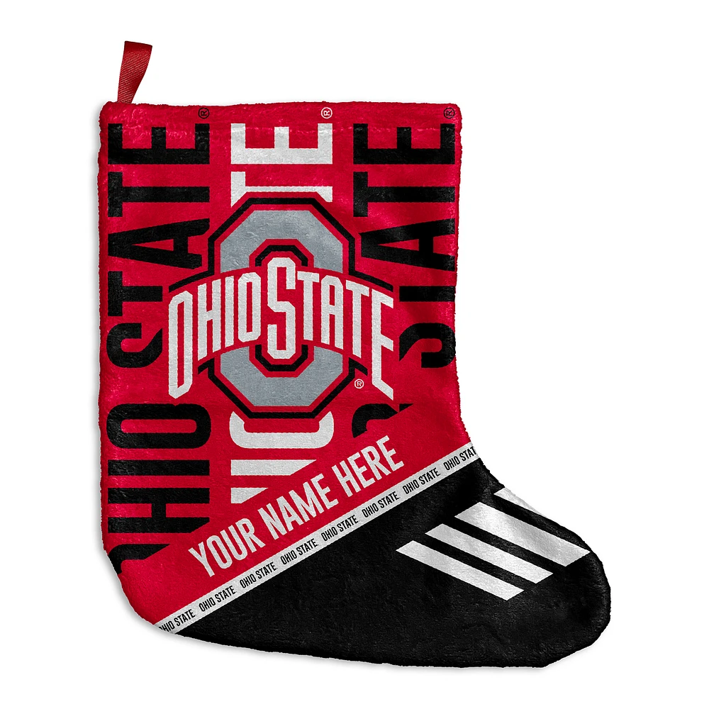 Chad & Jake Ohio State Buckeyes Personalized Holiday Stocking