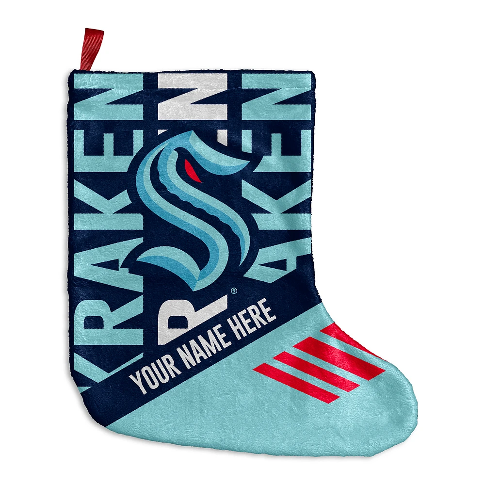 Chad & Jake Seattle Kraken Personalized Holiday Stocking