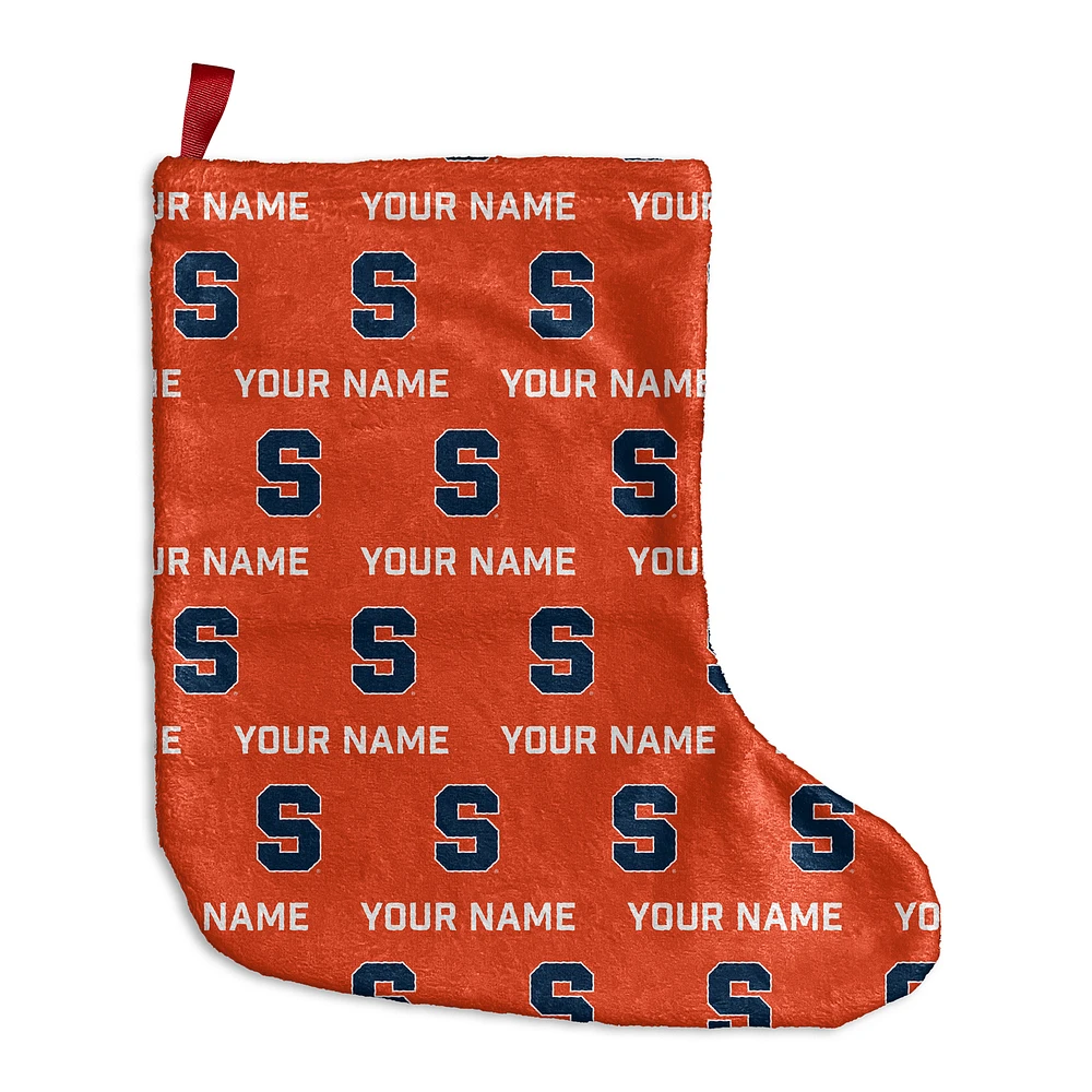 Chad & Jake Syracuse Orange Personalized Holiday Stocking