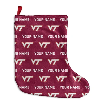 Chad & Jake Virginia Tech Hokies Personalized Holiday Stocking