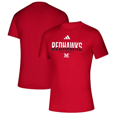 Men's adidas Red Miami University RedHawks Creator T-Shirt