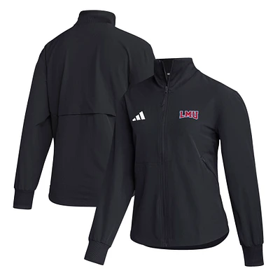 Women's adidas Black Loyola Marymount Lions Travel Full-Zip Woven Jacket
