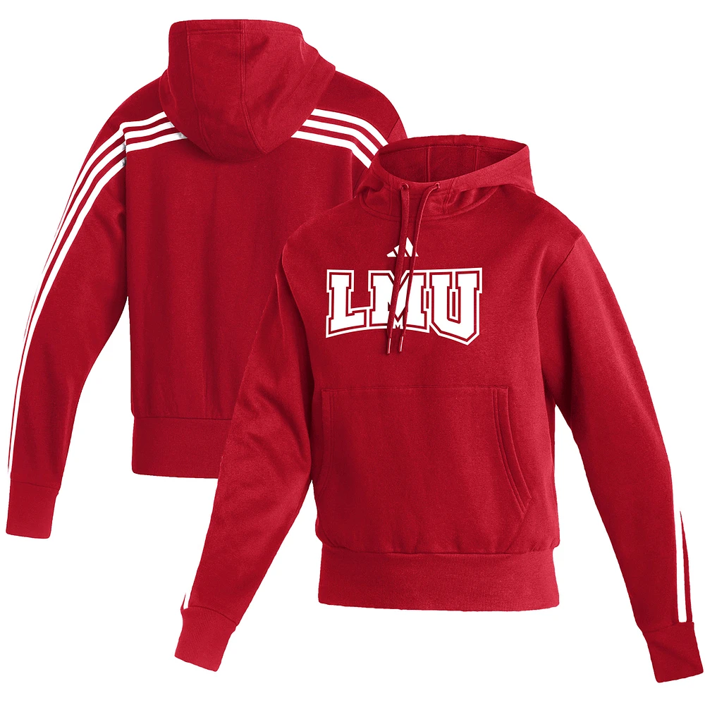 Women's adidas Crimson Loyola Marymount Lions Fashion Pullover Hoodie