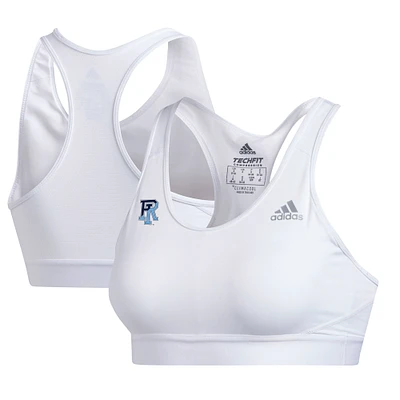 Women's adidas White Rhode Island Rams Alphaskin Bra