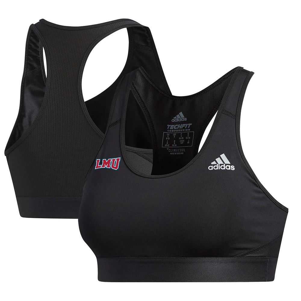 Women's adidas Black Loyola Marymount Lions Alphaskin Bra