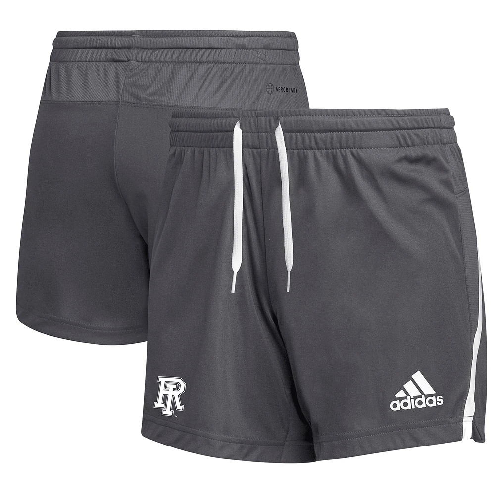 Women's adidas Gray Rhode Island Rams Team Issue Shorts