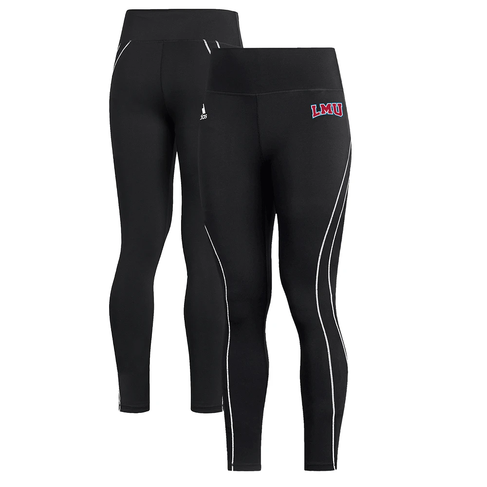 Women's adidas Black Loyola Marymount Lions Stadium Training 7/8 Leggings