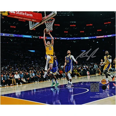 Austin Reaves Los Angeles Lakers Autographed 8" x 10" Dunk Vs. Golden State Warriors Photograph