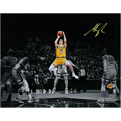 Austin Reaves Los Angeles Lakers Autographed 11" x 14" Spotlight Photograph - Signed in Yellow