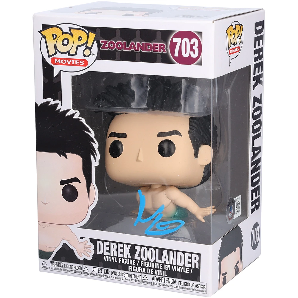Ben Stiller Zoolander Autographed Derek Zoolander #703 Funko Pop! Vinyl Figure - Signed in Blue Ink - BAS
