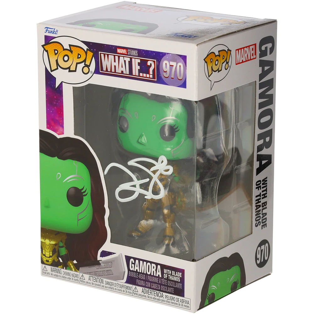 Zoe Saldana Marvel What If...? Autographed Gamora with Blade of Thanos #970 Funko Pop!