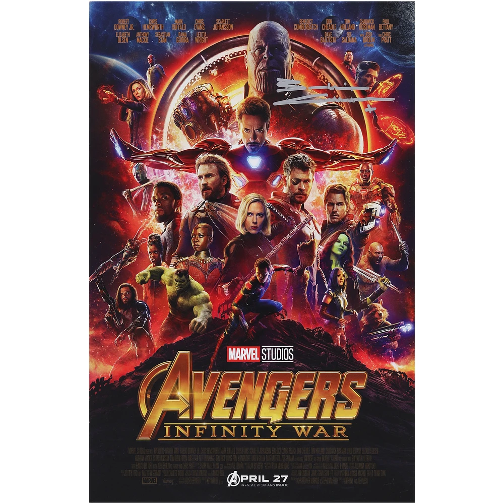 Benedict Cumberbatch Avengers Infinity War Autographed 11" x 17" Movie Poster