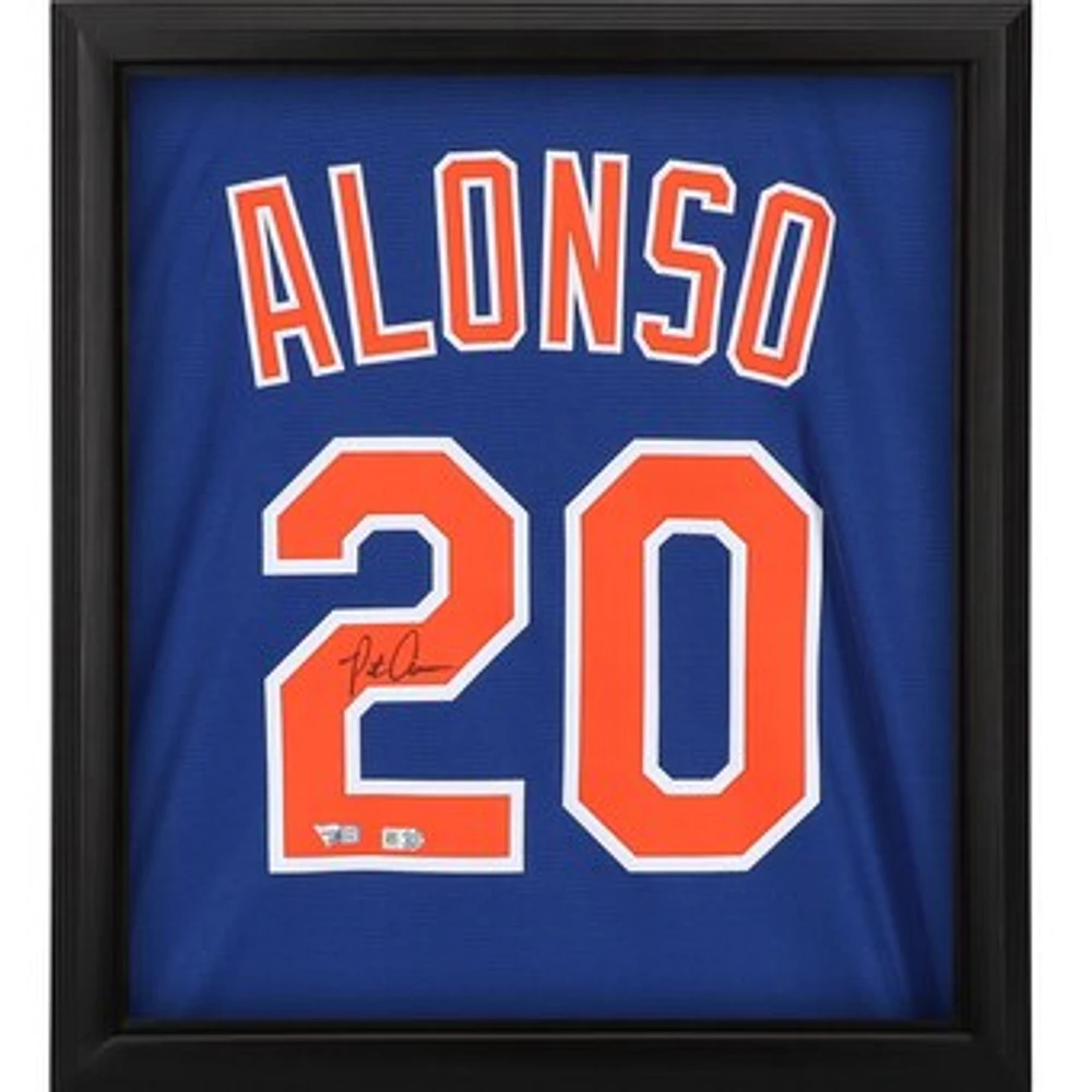 Pete Alonso New York Mets Autographed Framed Nike Replica Jersey Shadowbox