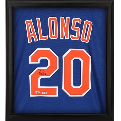 Pete Alonso New York Mets Autographed Framed Nike Replica Jersey Shadowbox