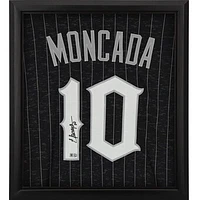 Yoan Moncada Chicago White Sox Autographed Framed Nike City Connect Authentic Jersey Shadowbox