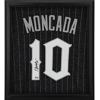 Yoan Moncada Chicago White Sox Autographed Framed Nike City Connect Authentic Jersey Shadowbox