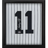 Anthony Volpe New York Yankees Autographed Framed White Nike Authentic Jersey Shadowbox