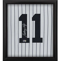 Anthony Volpe New York Yankees Autographed Framed White Nike Authentic Jersey Shadowbox