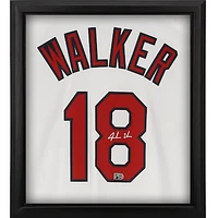 Jordan Walker St. Louis Cardinals Autographed Framed White Nike Replica Jersey Shadowbox