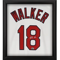 Jordan Walker St. Louis Cardinals Autographed Framed White Nike Replica Jersey Shadowbox
